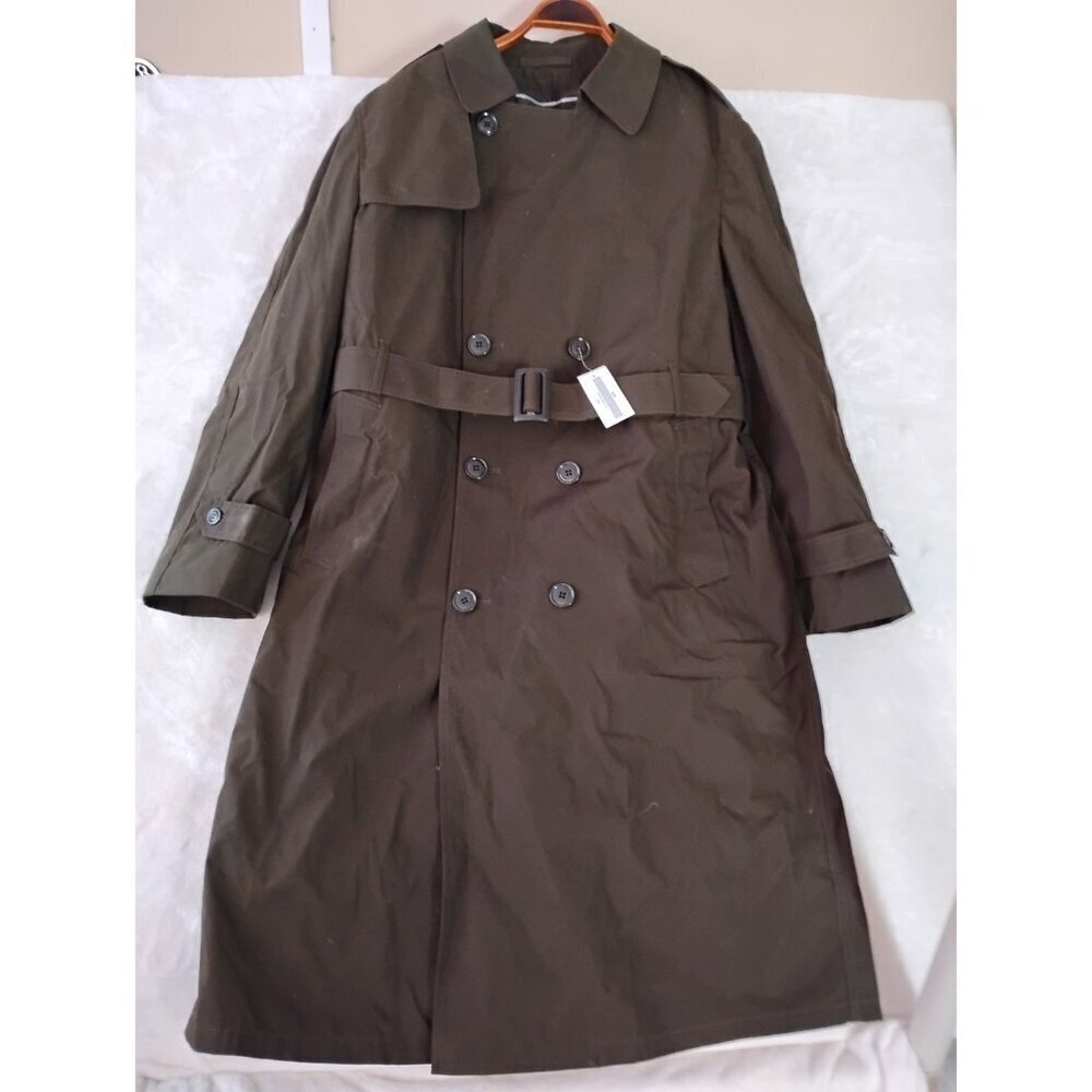 New Team Soldier Certified Gear Trench Coat Water Repellent All Season 44L Grn